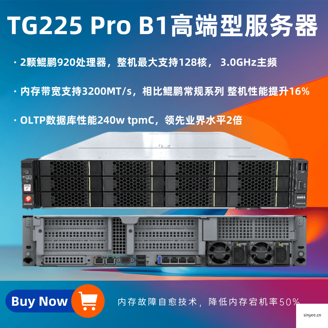 TG225 2U2路高端型服务器
